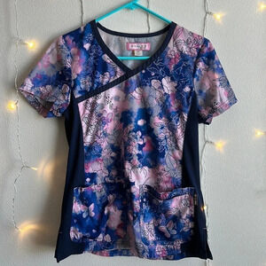 Koi Printed Scrub Top​​​​​